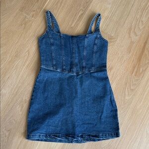 Show me your Mumu Denim Mini Dress